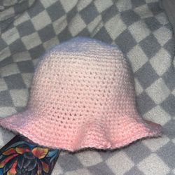 Lite Pink Fuzzy Fade Bucket Hat 
