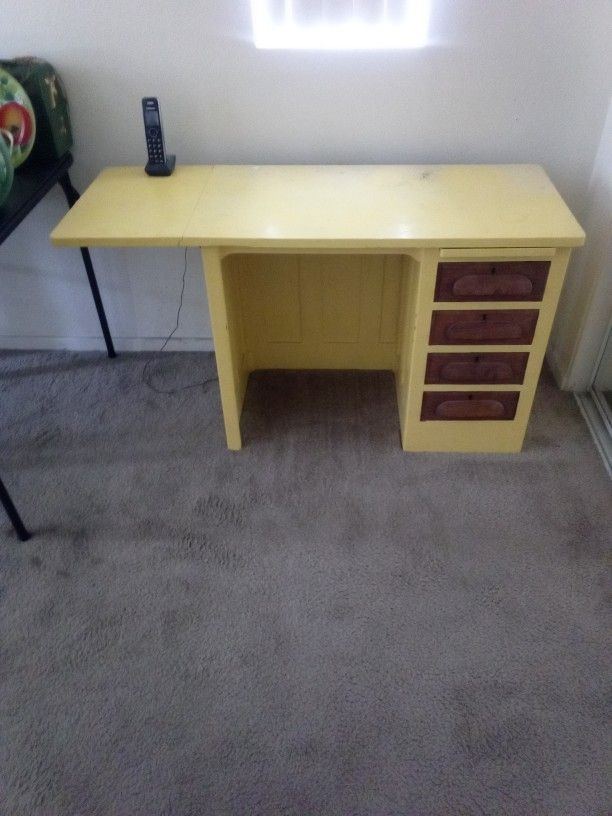 Antique Oak Dropleaf Desk