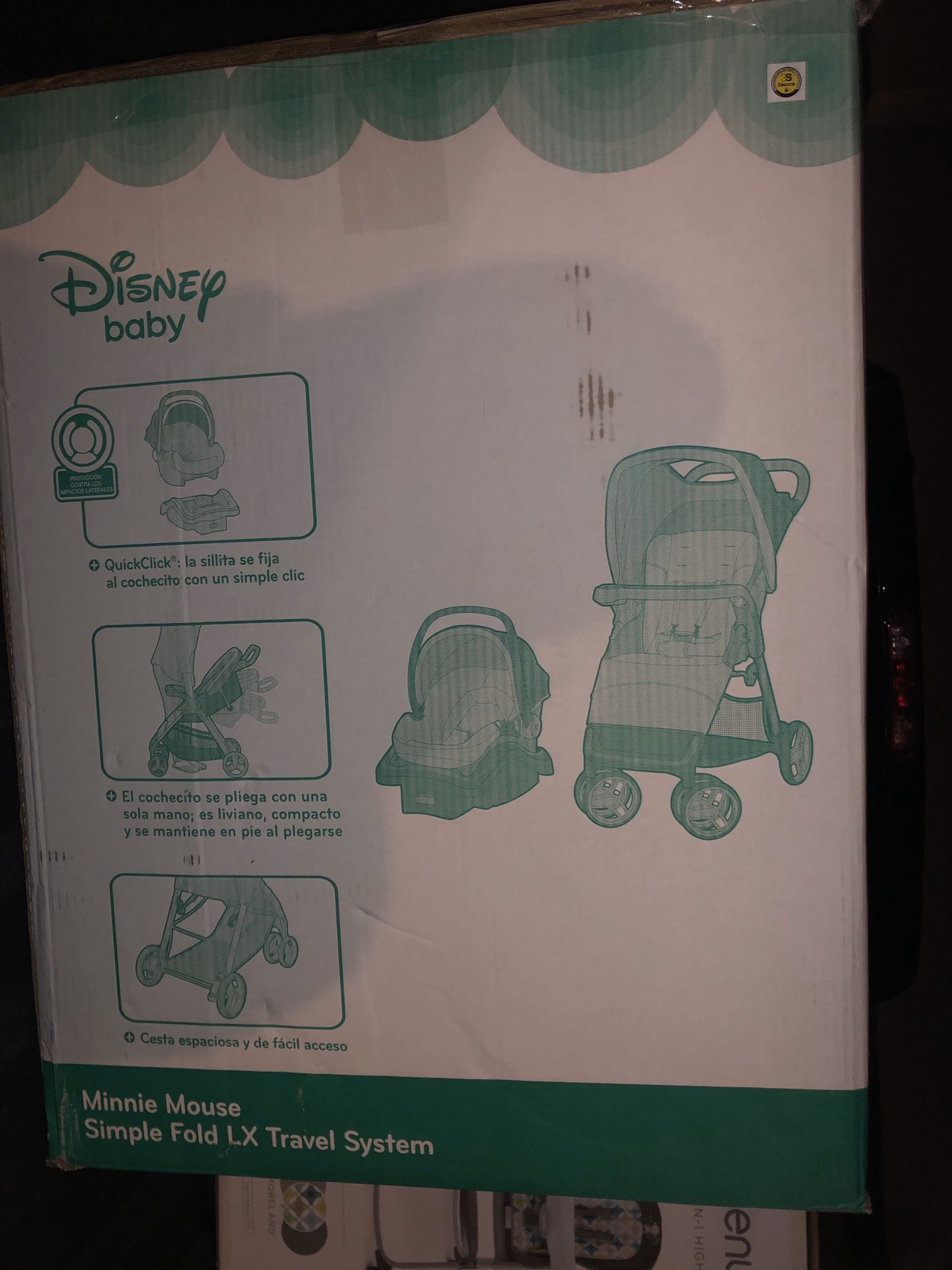 Disney Baby Simple Fold LX Travel System Minnie Meadow