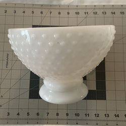Hobnail Milk Glass/Opal White Lampshade