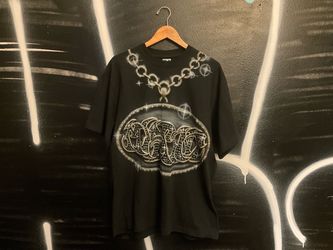 Dream USA Big Skull Airbrushed Rhinestone T-Shirt - Black - L