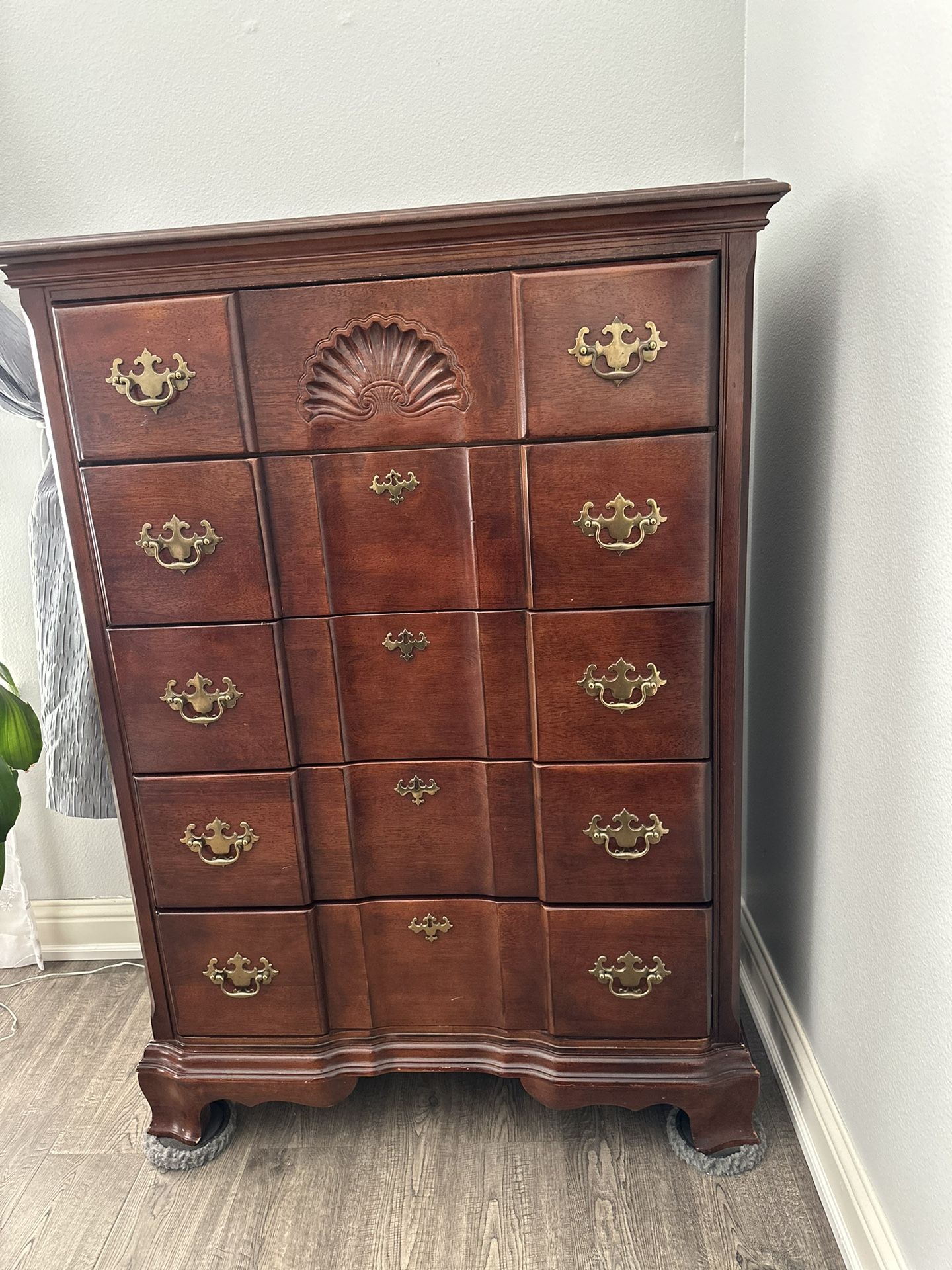 Wooden Dressers And Matching Mirror