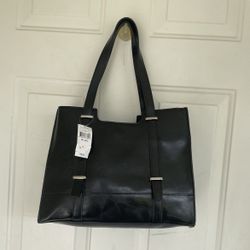 Van Heusen Handbag Black Minimalist Bag Purse 