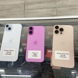 Pink iPhone 16 Unlocked. Cash Or $50 Down W Approval 
