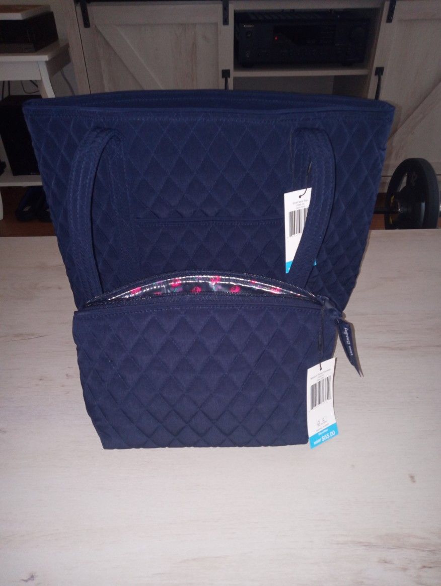 Vera Bradley Tote And Makeup Bag