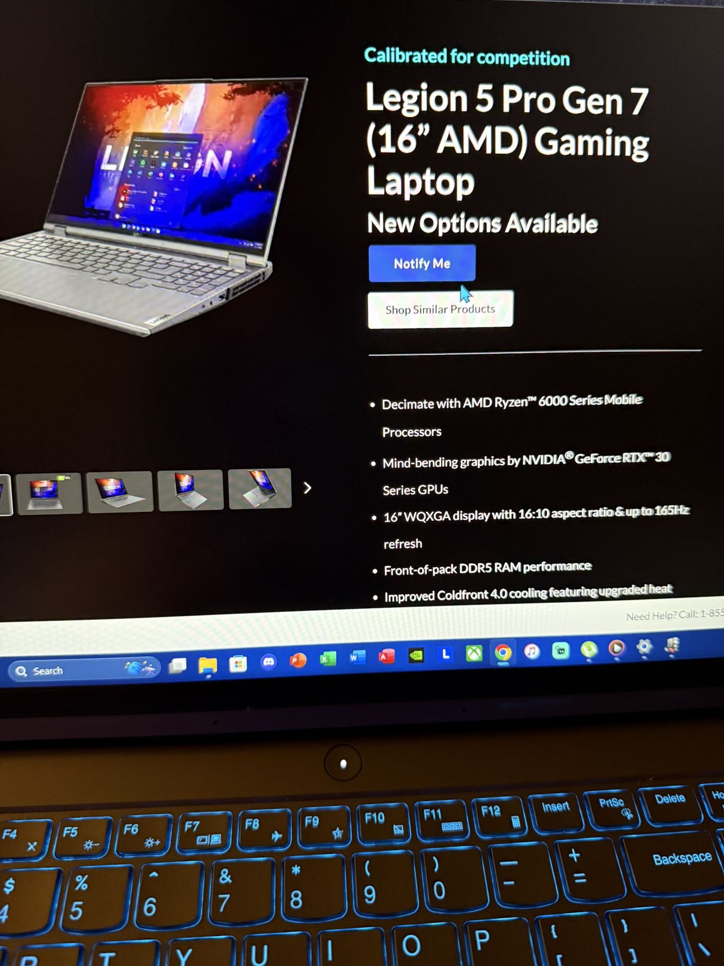 Legion 5 Pro Gaming Laptop 