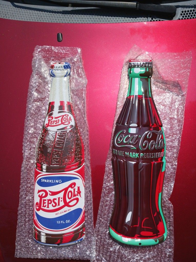 New Soda Bottle Signs