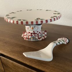 Holiday Cake Plate