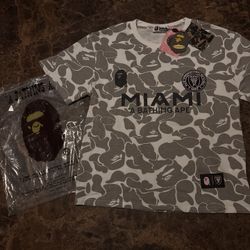 Bape X Inter Miami Tee Size Small