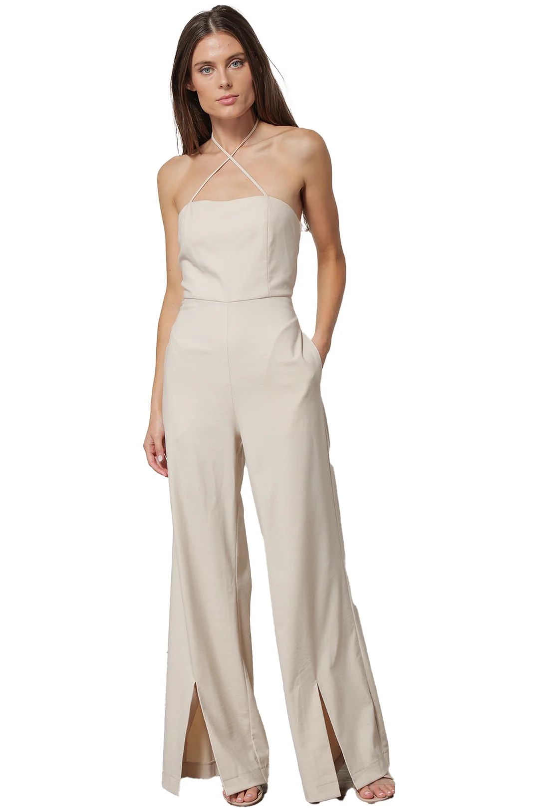 Like New Halter Jumpsuit