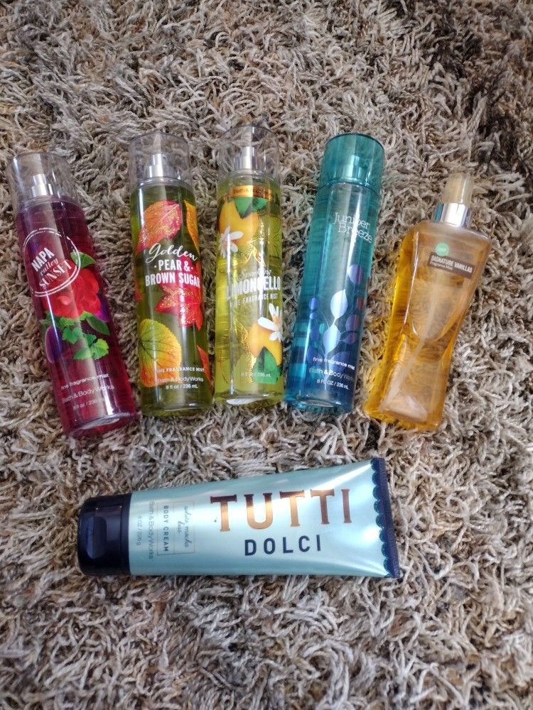 Brand New Bath And Body Sprays/Body Cream-Only $7.00