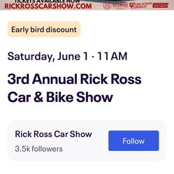 2 Tickets To Rick Ross Car Show 