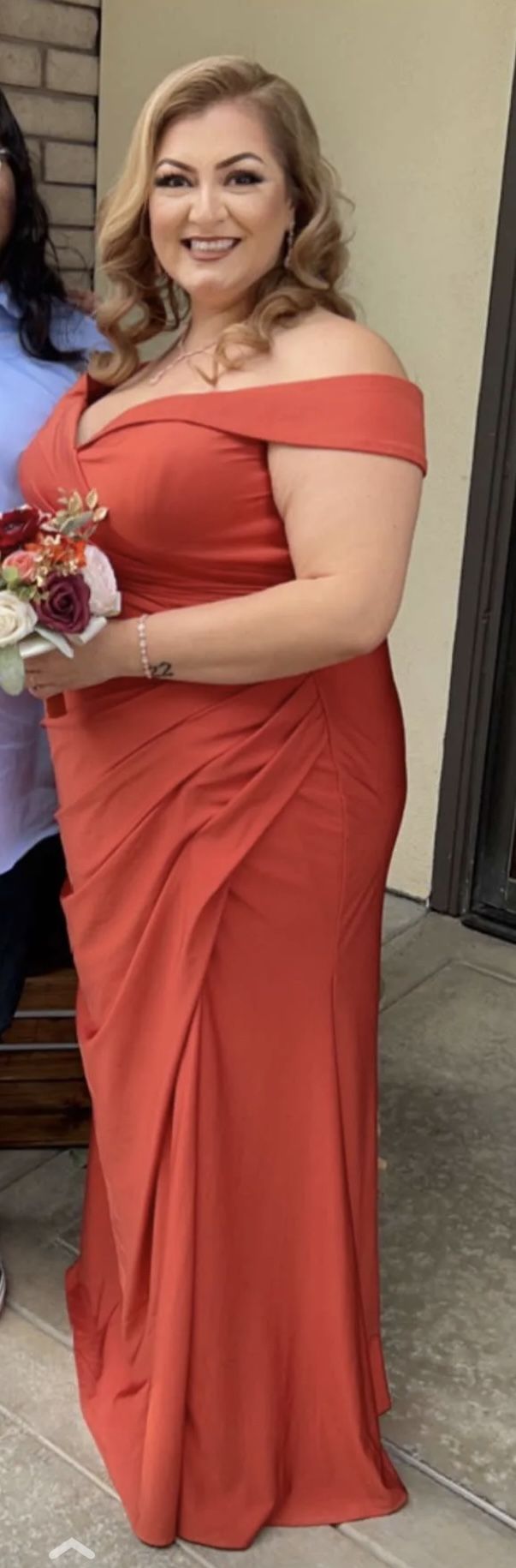 Bridesmaids Dress - Rust Color