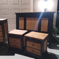 Modern - Rustic 5 piece Queen Bedroom Set