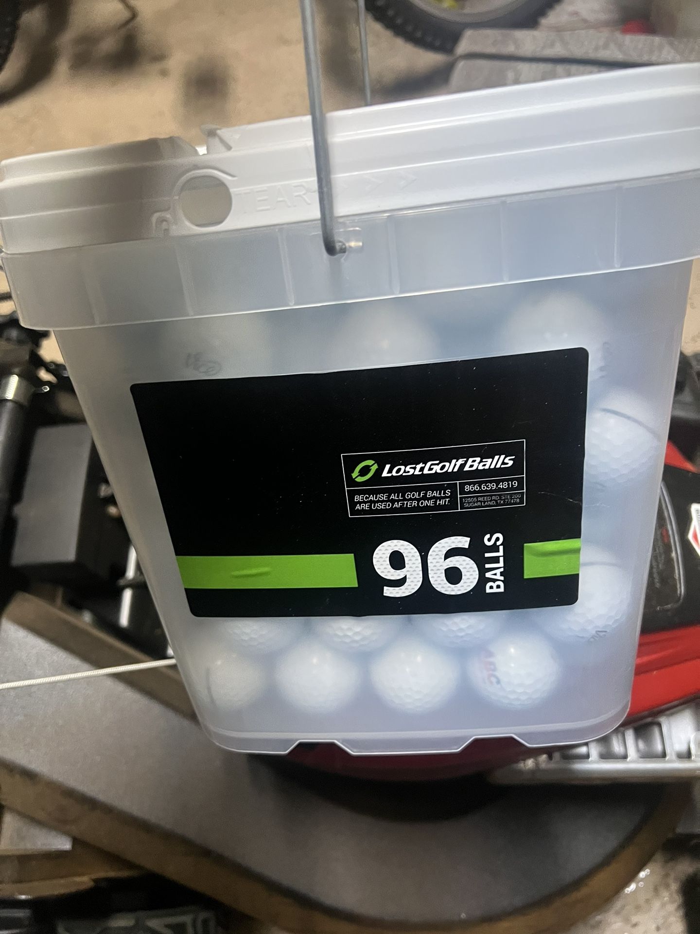 96 Golf balls (vice)