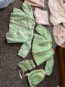 Vintage baby clothes and bonnets  from 1960’s