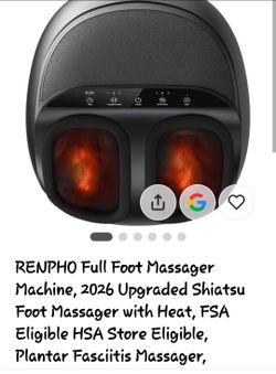 RENPHO Shiatsu Foot Massager Machine with Heat