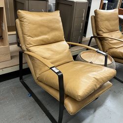 Gibb 25.5'' Wide Top Grain Leather Lounge Chair