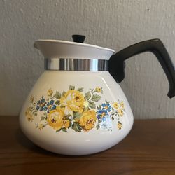 Vintage Yellow Lancaster CorningWare Teapot