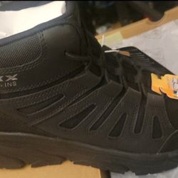 SKECHERS Men's D'Lux Journey Slip-Resistant Work Sneaker