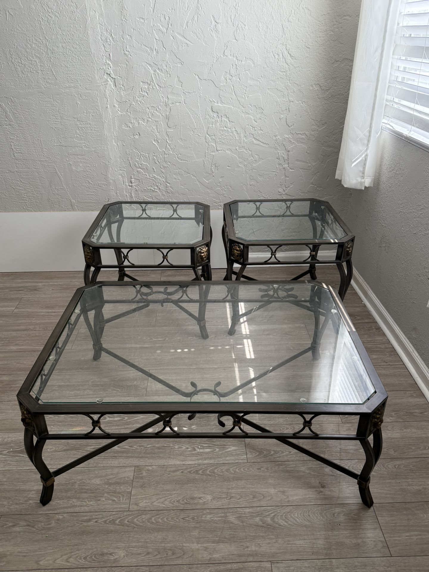 Center Table With 2 End Tables
