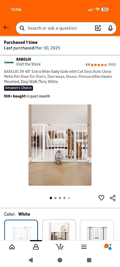 Baby Gate With Cat Door