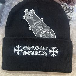 Black Chrome Hearts Beanie
