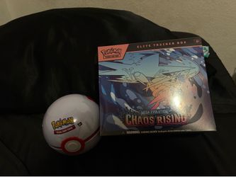 Pokeball & Pokemon Chaos Rising Etb