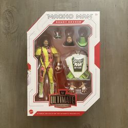 In Hand, Brand New, Never Opened Mattel - WWE WWF Wrestling - Ultimate Edition- Macho Man Randy Savage - 6” Action Figure