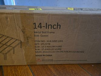 14 inch metal bed frame