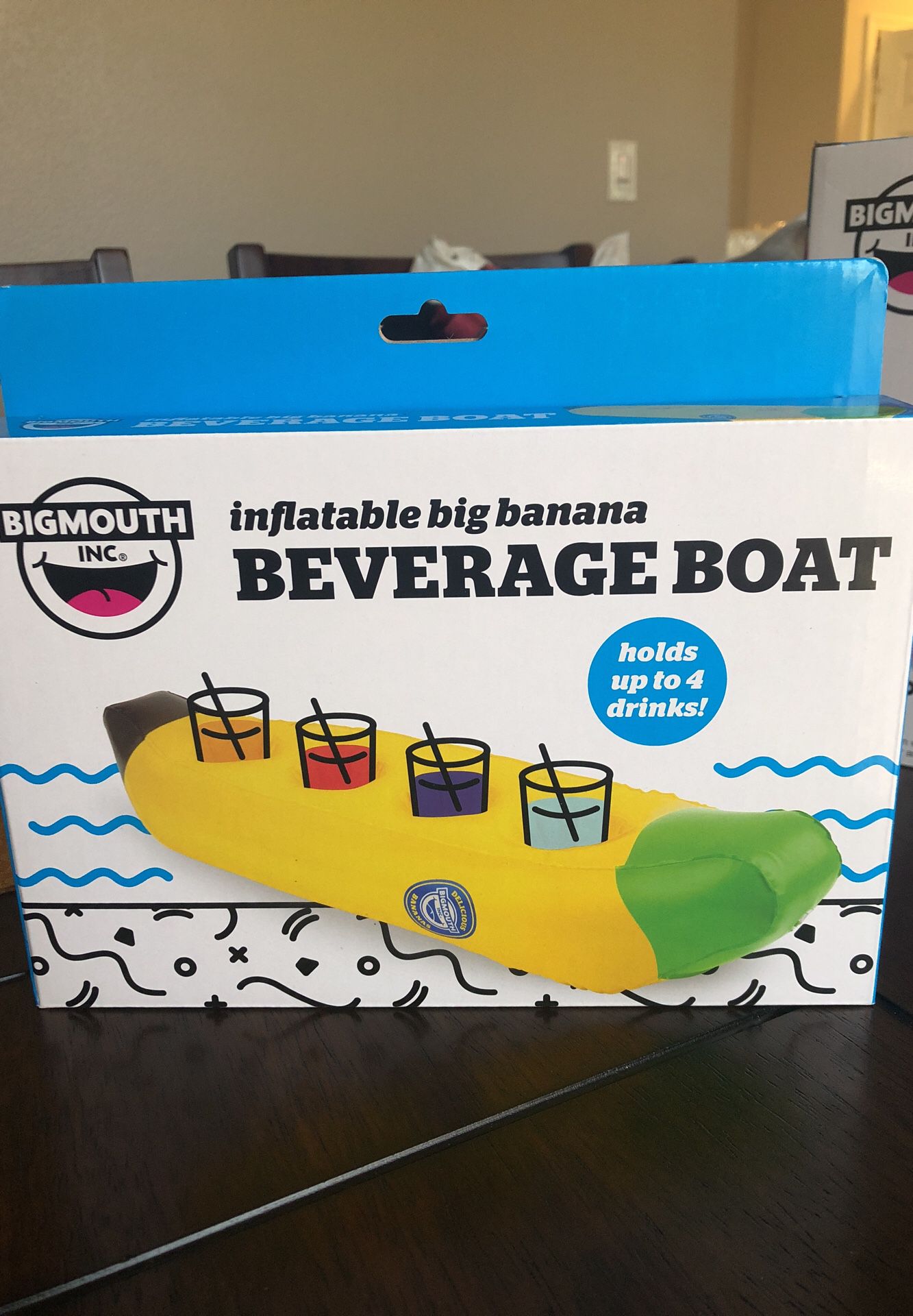 Pool inflatable beverage boat