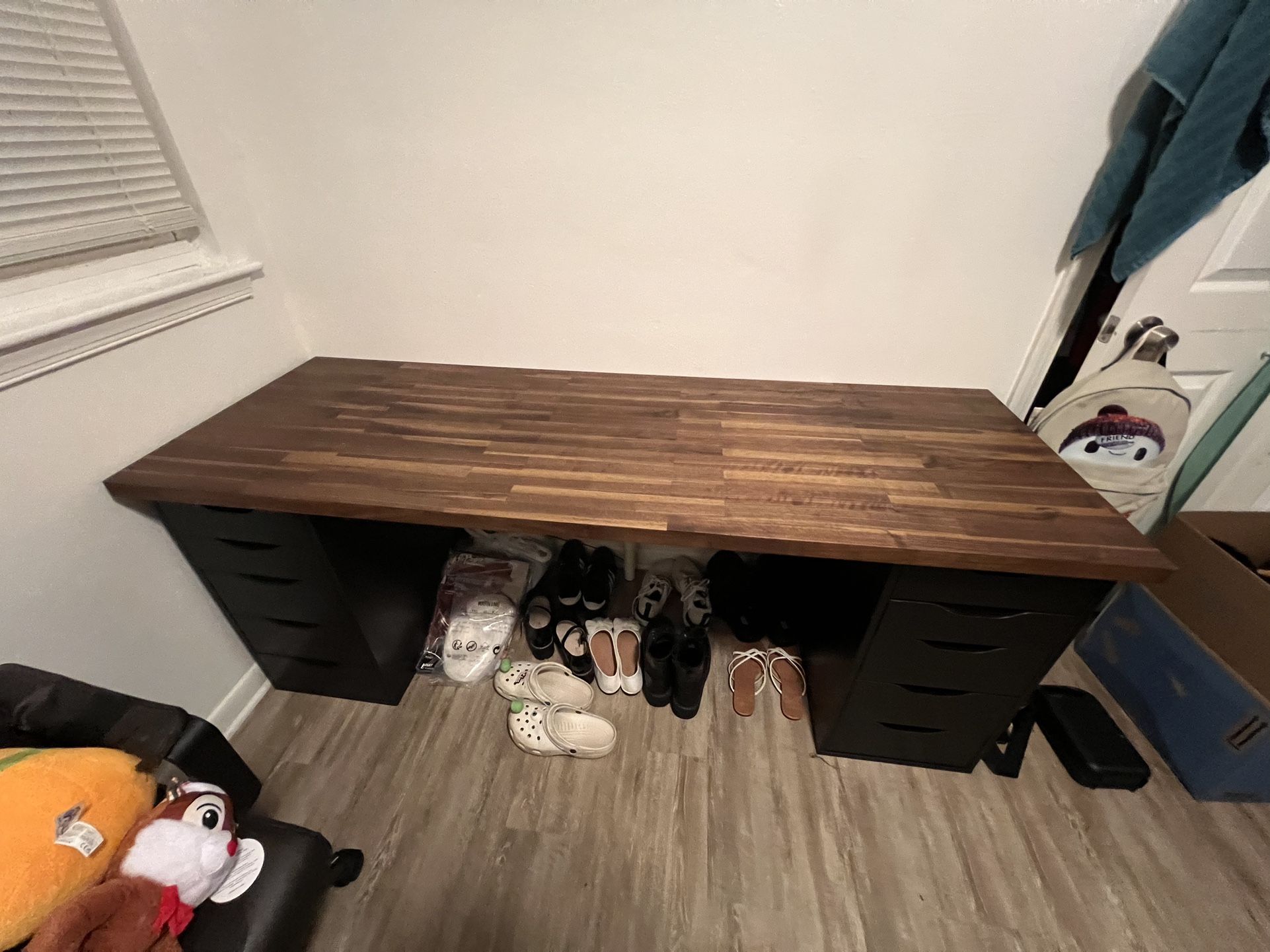 IKEA Desk 2 ALEX Drawers and KARLBY counter top