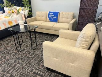 SOFA AND ARM CHAIR // WE DELIVER 