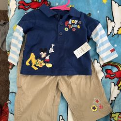 Vintage Mickey Mouse 2 Piece 