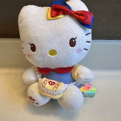 New Hello Kitty Wearing A Purse Plush
