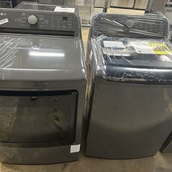 LG topload washer and dryer set