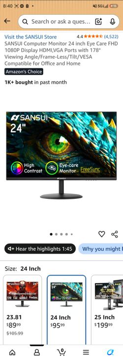 24" Monitor