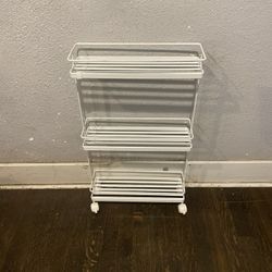 Slim Storage Kitchen Trolley Cart Pull Side Out Shelf Narrow Places Rack