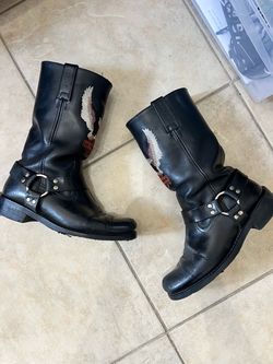 Vintage Harley Davidson Harness Boots