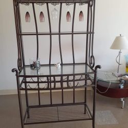 vintage Glass rack,