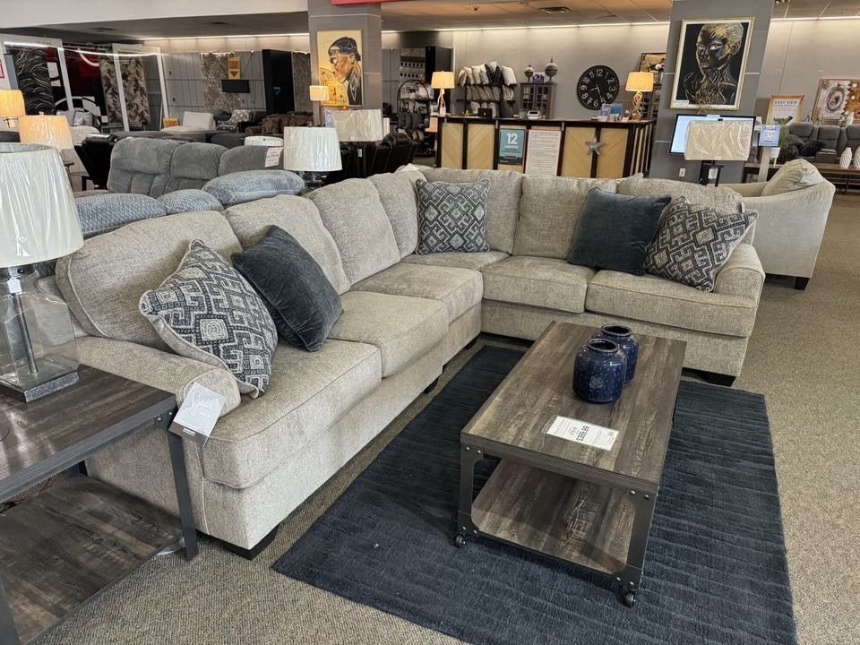 Bovarian Stone Beige L Shaped Sectional Sofa /P