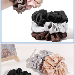 8 Pack of Scrunchies Hair Ties 
