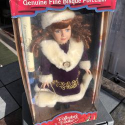 NIB Collector's Choice Fine Bisque Porcelain Doll by Donnatella De'Roma - Compare @$40+