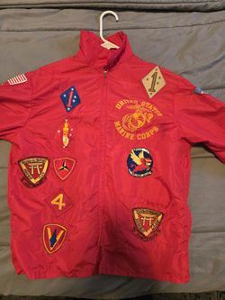 USMC Patches Windbreaker Jacket