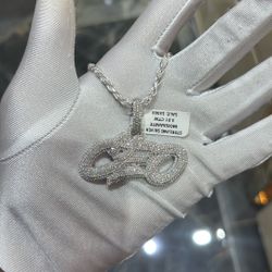 💎 925 Silver “CEO” Pendant with Rope Chain – 3.01 Ctw Moissanite Shine 💎