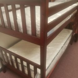 Mission style bunk bed frame