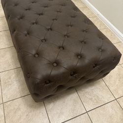 Brown Rectangular Ottoman