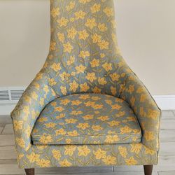 Vintage Mid Century High-Back Lounge Chair is often associated with designers like Adrian Pearsall or Edward Wormley