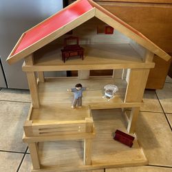 Plan Toys Large Wooden Dollhouse 