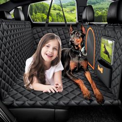 brand new Resistant Hard Bottom Car Dog Backseat Cover - Waterproof Pet Hammock 

